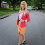 Monday Musings:  Tangerine, Coral, and Blue Stripes
