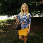 Navy Gingham, Mustard, & A Little Turquoise