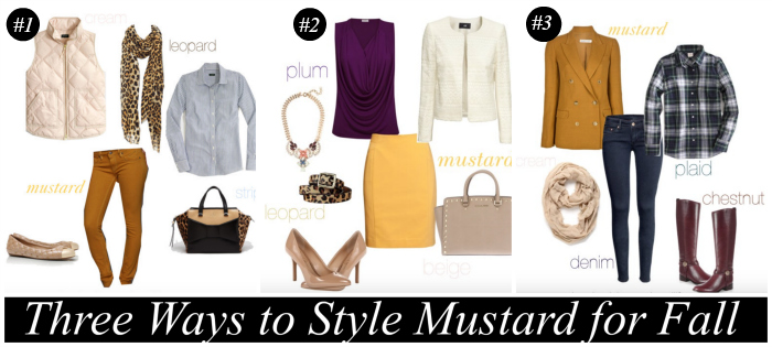 Three Ways to Style Mustard