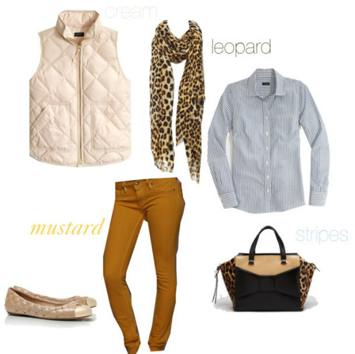 how to style mustard and leopard