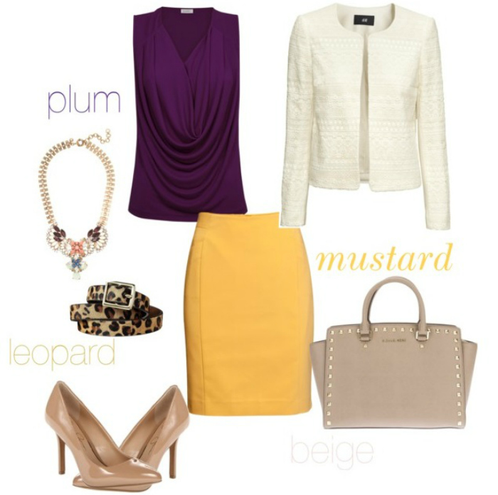 how to style mustard and plum
