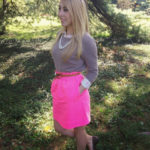 Bright Pink, Seahorses and Beige for First Days of Fall