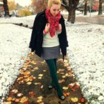 FIRST SNOWFALL, THICK TEXTURED LAYERS, & SCARF OBSESSION