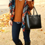 “Orange and Golden, Red and Brown” feat. Leopard & Latte Blanket Scarf