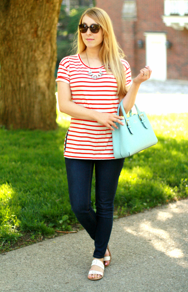 maternity striped t-shirt