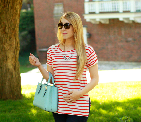 maternity striped t-shirt