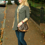 Fall Style Inspo:  Olive Tunic, Denim, & Ankle Booties