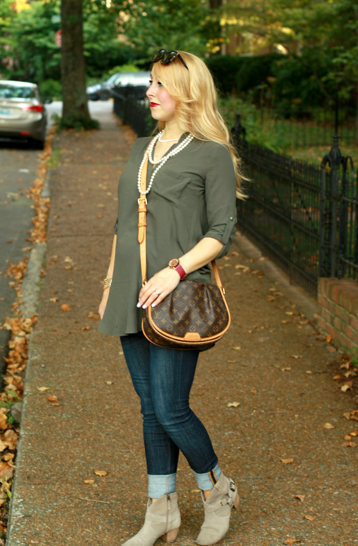 lush tunic ankle booties