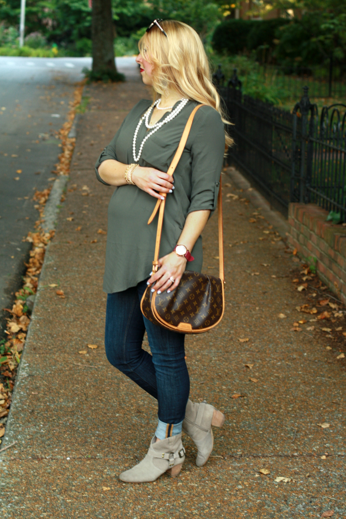 lush tunic ankle booties