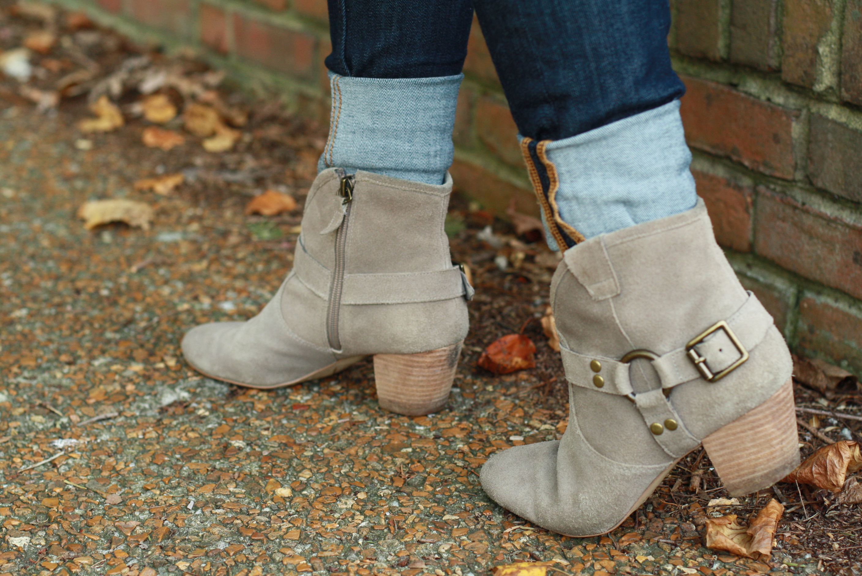 lush tunic ankle booties