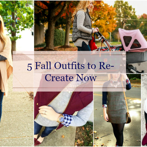 five fall outfits preppy