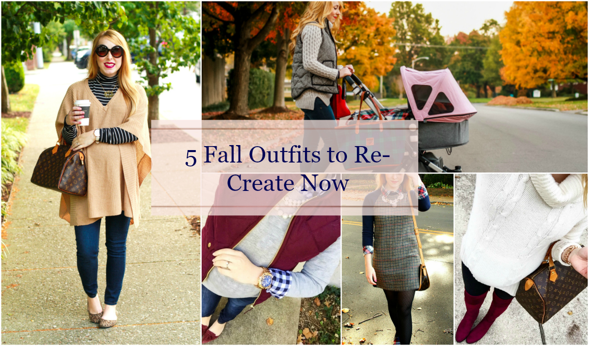 five fall outfits preppy