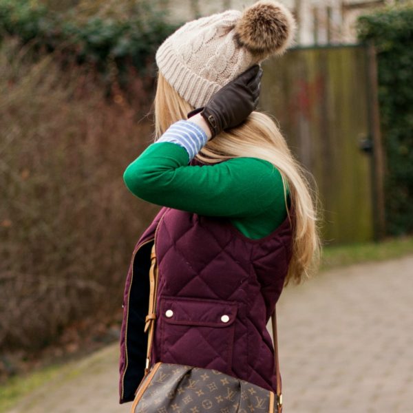 green pullover burgundy vest chelsea boots