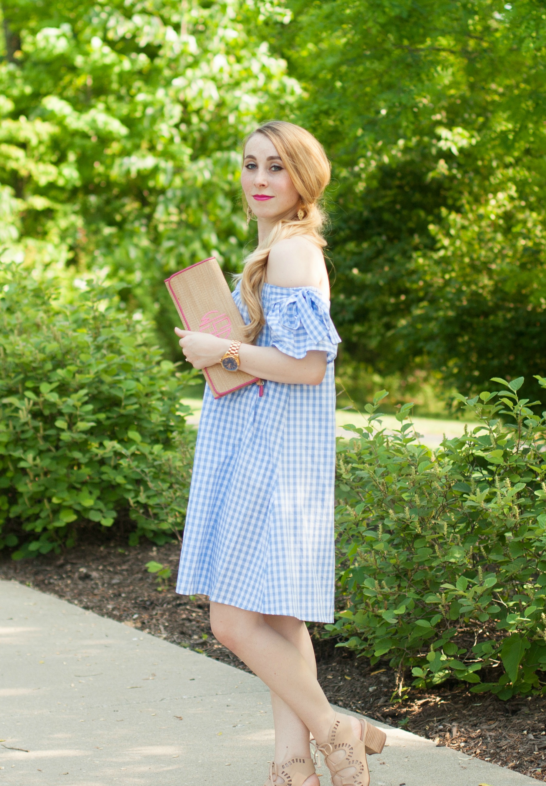 Baby Blue Gingham Dress - CLASSY SASSY