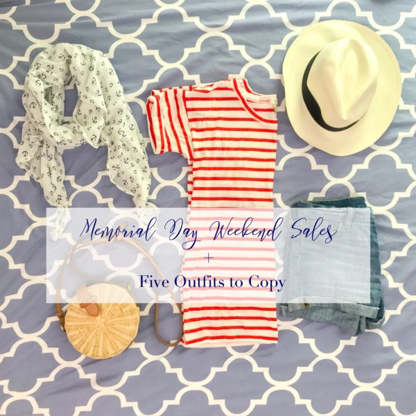 memorial day sales nautical striped tee red stripes preppy