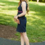 Workwear Wednesday Ed.3:  Scalloped Sheath Dress & Styling the Bump