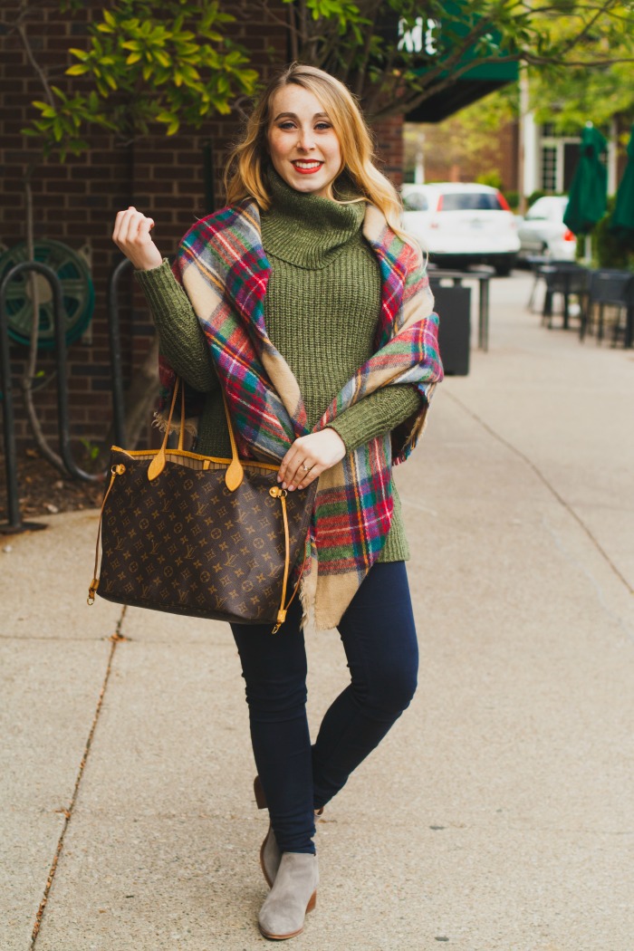 olive tunic blanket scarf maternity preppy fall target zara plaid