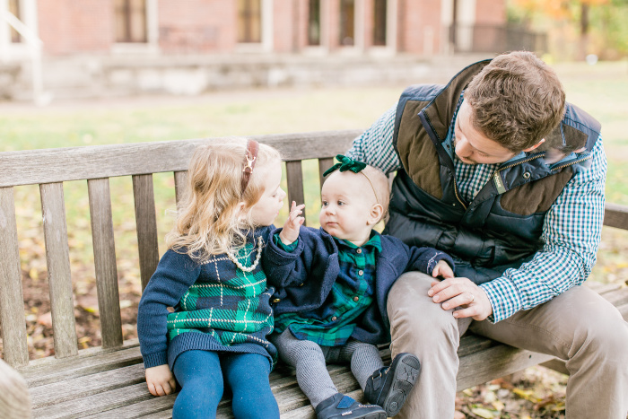 classic family holiday photos preppy