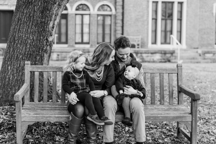 classic family holiday photos preppy